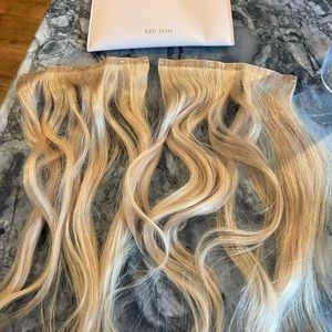 Barefoot Blonde BFB 14 inch “Fill in” Hair extensions - color barefoot blonde